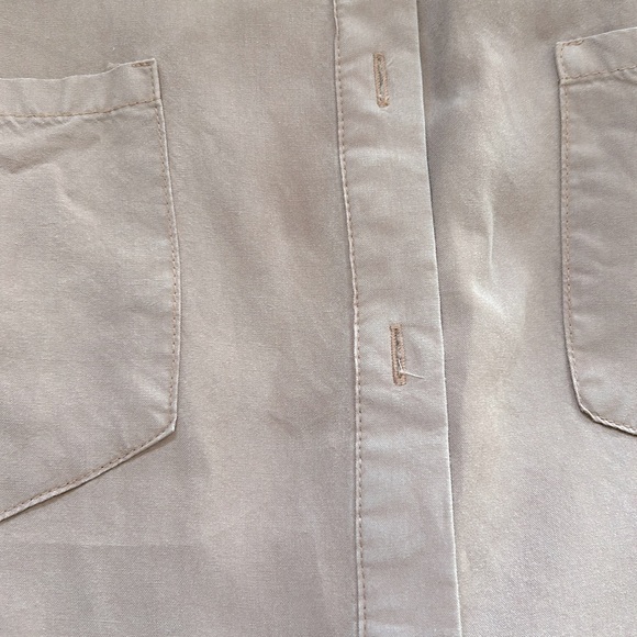 Thread & Supply boxy crop button up size small PINK - Picture 6 of 7